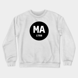 Massachusetts | MA 1788 Crewneck Sweatshirt